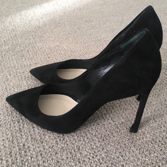 🖤CHRISTIAN DIOR BLK SUEDE POINTED-TOE HEEL PUMPS - Picture 8 of 8